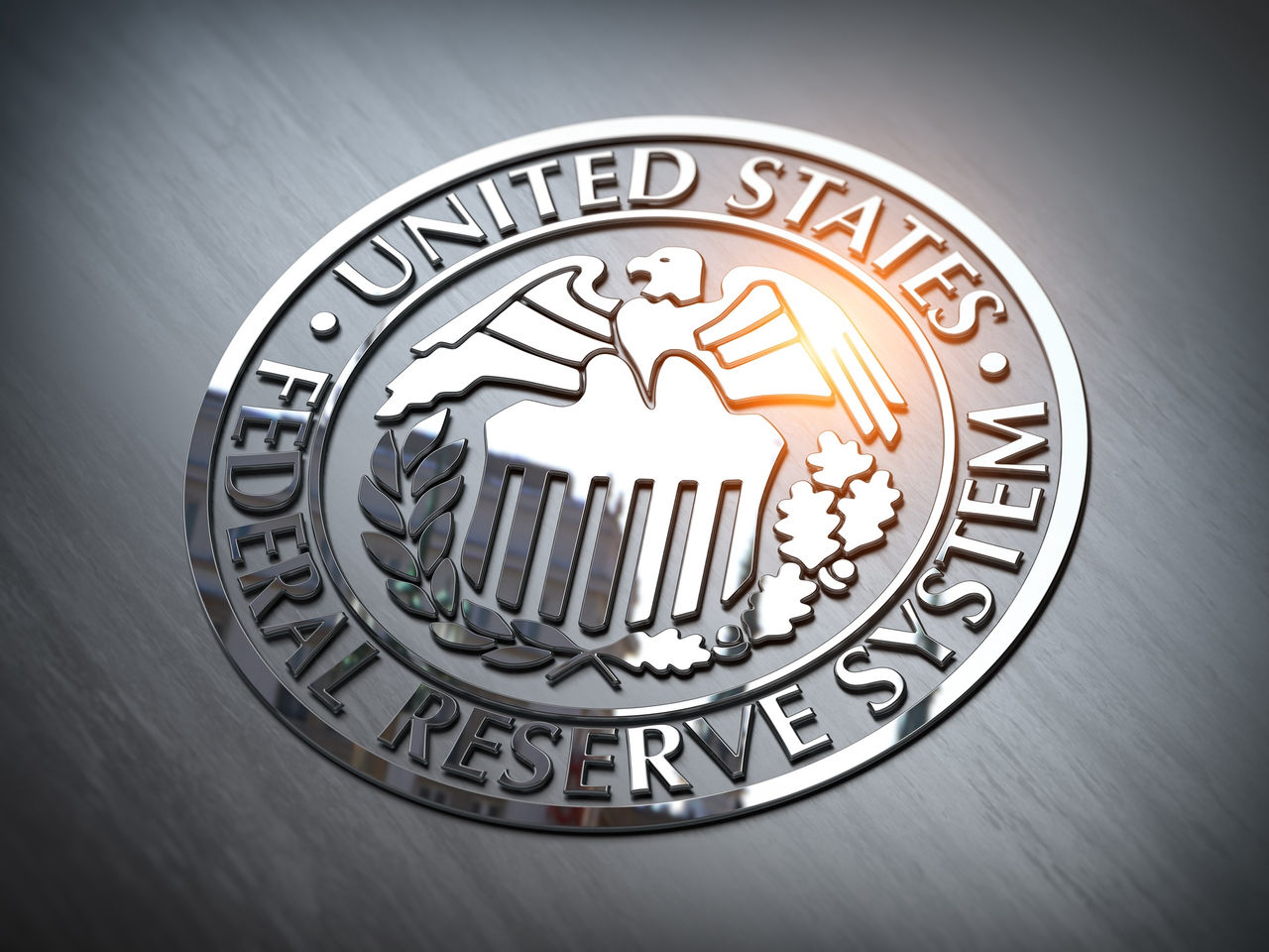 FED federal reserve of USA sybol and sign. 3d illustration