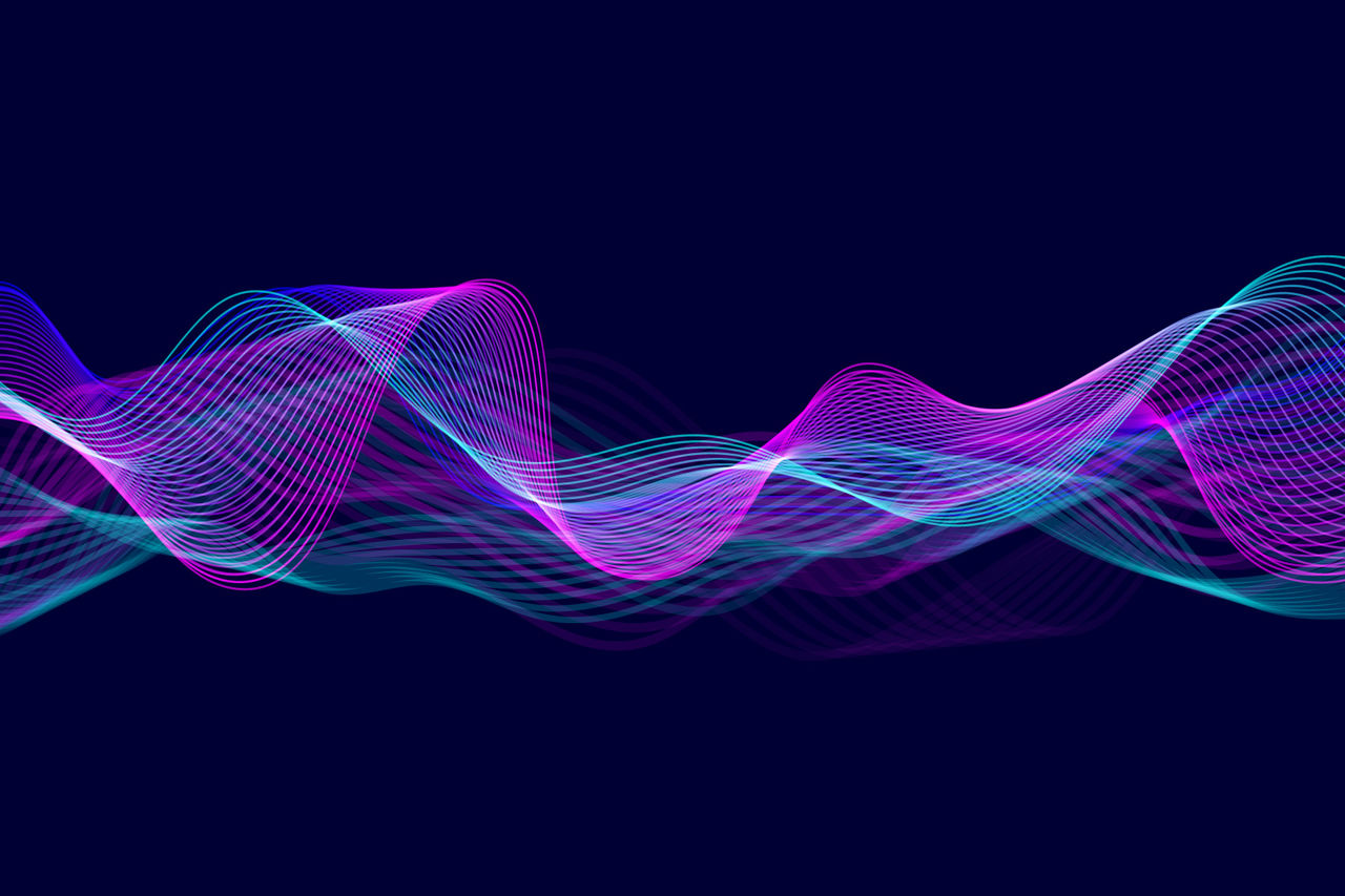 Abstract flowing technology background